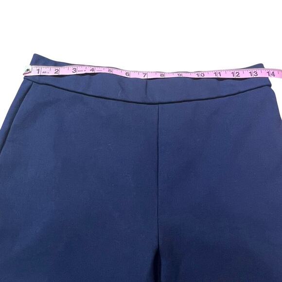 Susan Graver Straight Leg Pull On Dress Pants Navy XS - Picture 4 of 6